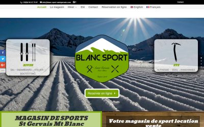 Blanc Sport Saint Gervais les bains